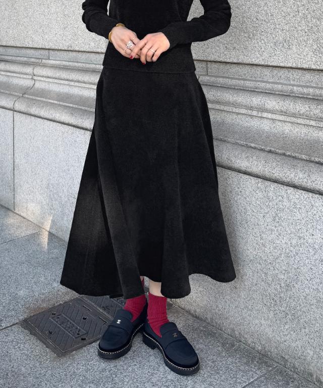 bernhard wllhelm ベルギー製 風景画 ニットスカート N989 もちふわとろけるニットスカート｜JENNE(ジェンヌ)公式通販：パリ