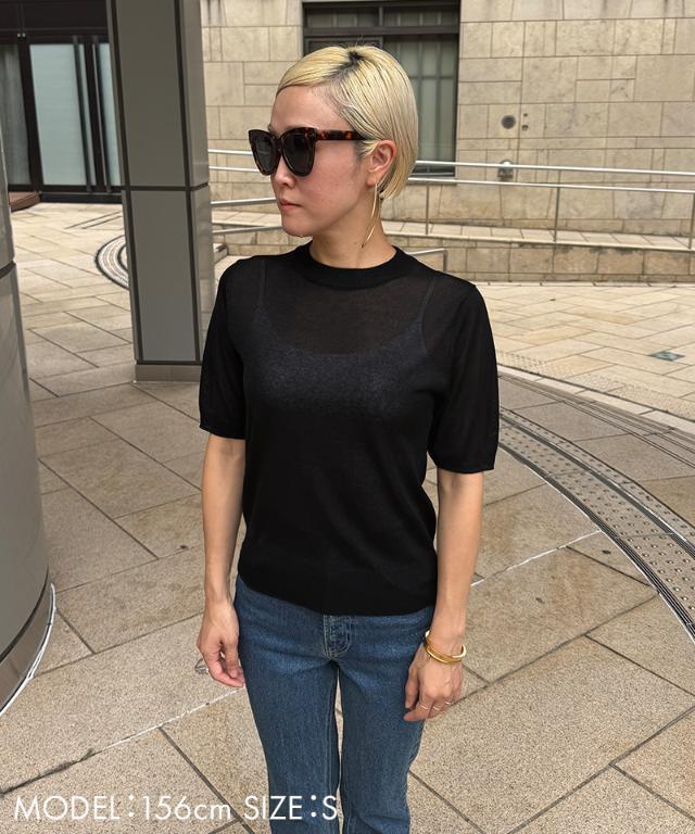 【ヨーダ様】JENNE ジェンヌ パール 半袖 サマーニット くるみボタン ボーダーサマーニット｜JENNE(ジェンヌ)公式通販