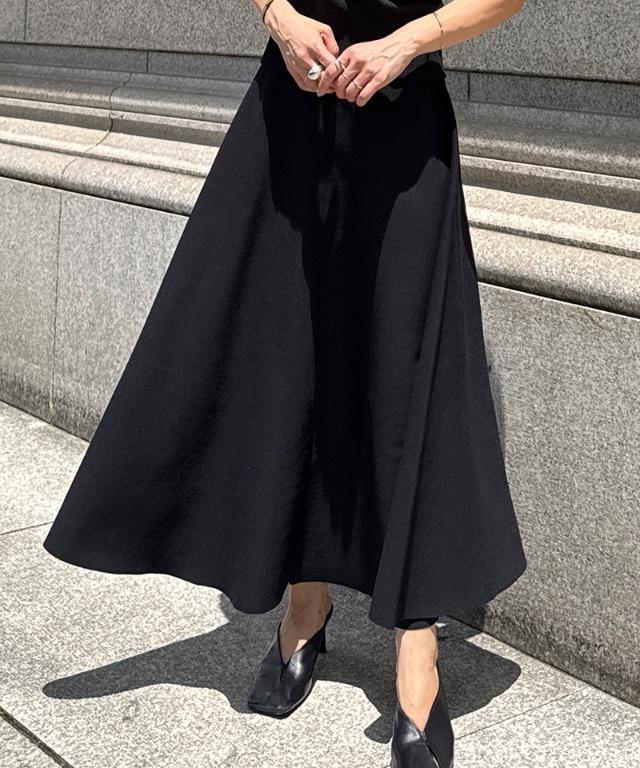 エアリーニットフレアスカート【UVカット・マシンウォッシャブル