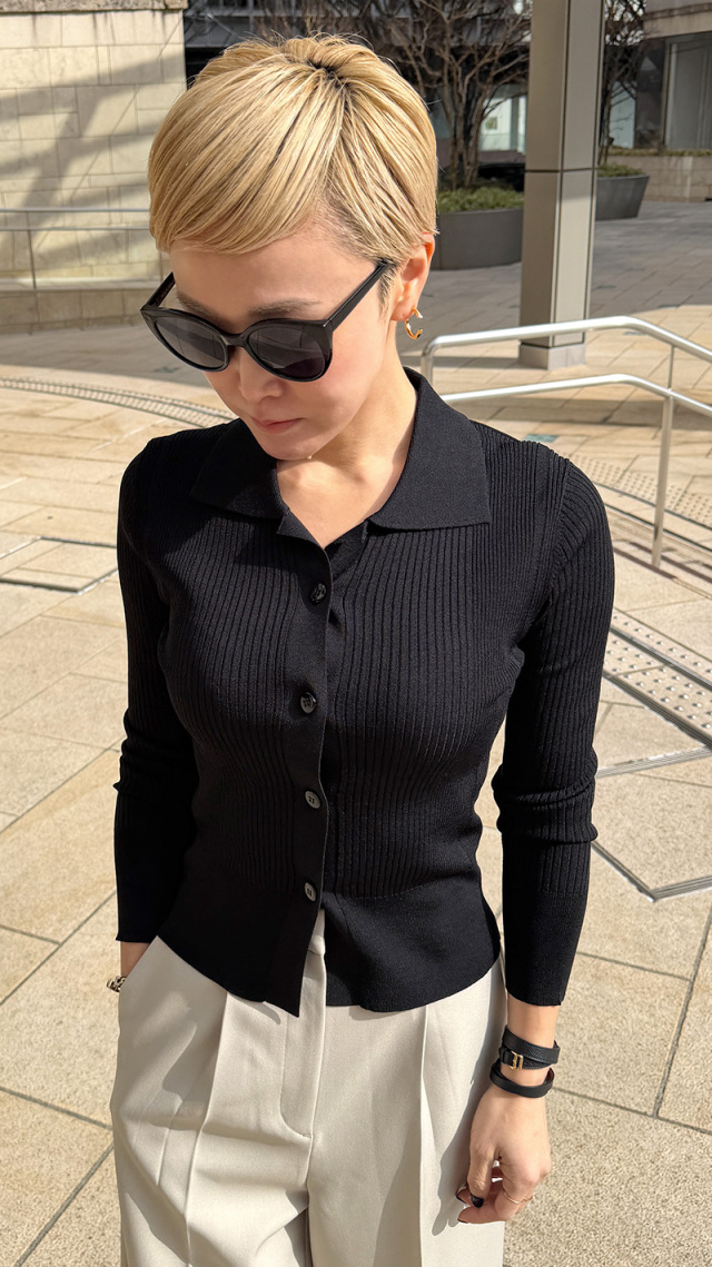 JENNE ジェンヌ　リブトップス　クルーネック 日本製長袖リブトップス｜JENNE(ジェンヌ)公式通販：パリジェンヌの
