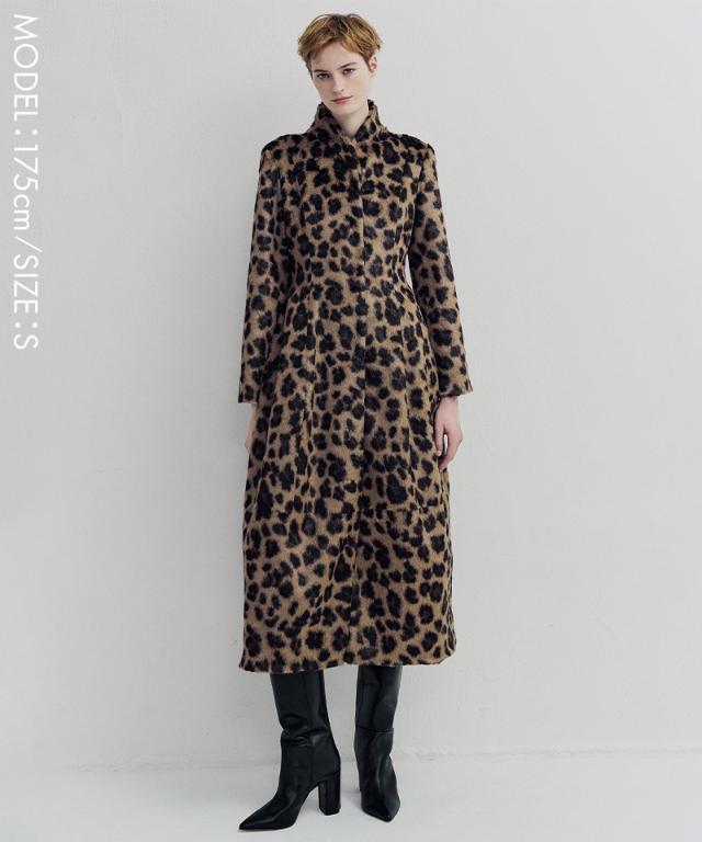 エコファーコクーンコート＜JENNE×TISSAVEL＞（レオパード）｜JENNE