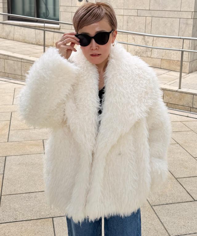 ロイヤルスノーエコファーコート＜JENNE×TISSAVEL＞｜JENNE(ジェンヌ