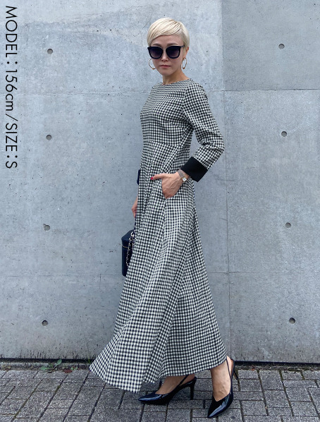 美シルエット 長袖フレアワンピース｜JENNE(ジェンヌ)公式通販：パリ  