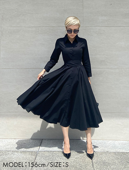 オードリールック フレアシャツワンピース｜JENNE(ジェンヌ)公式通販  