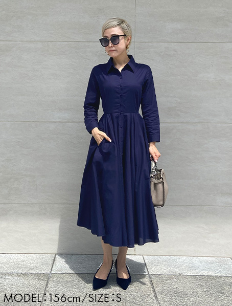 オードリールック フレアシャツワンピース｜JENNE(ジェンヌ)公式通販  