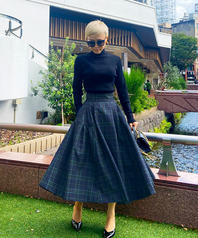 タータンチェック タックフレアスカート｜JENNE(ジェンヌ)公式通販  