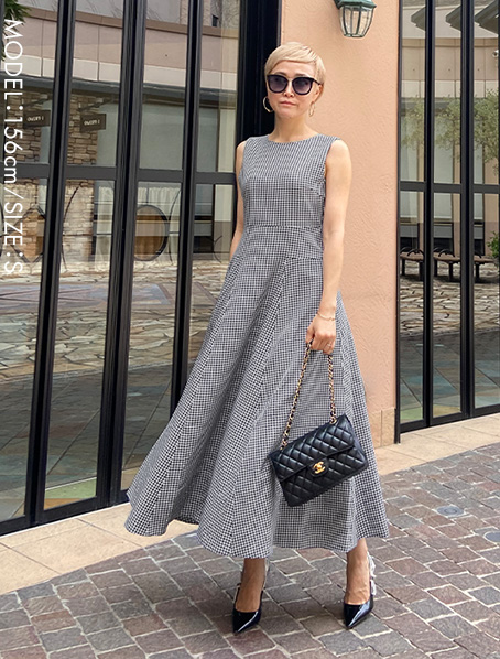 オードリーギンガムチェックワンピース Jenne ジェンヌ 公式通販 美しく見せてくれるお洋服ブランド