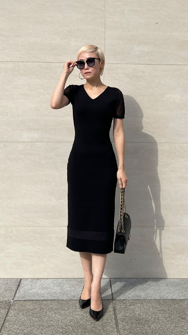 シアー切替え ニットワンピース｜JENNE(ジェンヌ)公式通販：パリ  