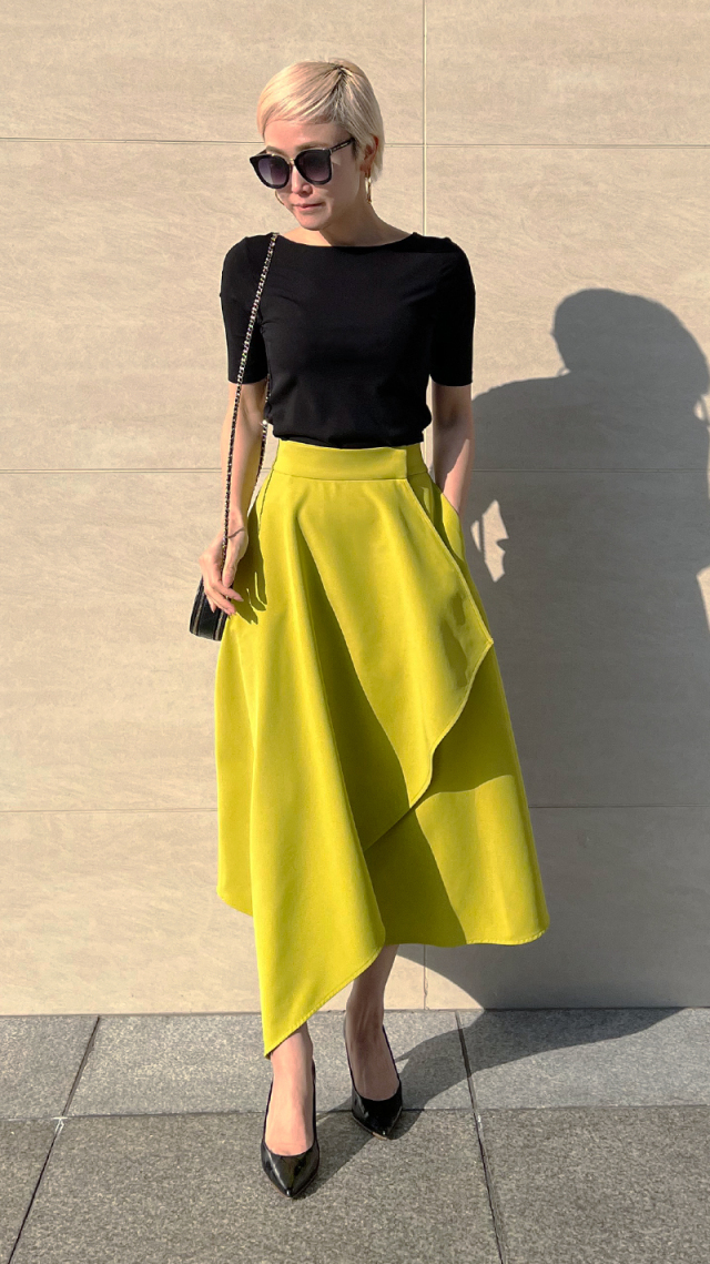 ラップフレアスカート｜JENNE(ジェンヌ)公式通販：パリジェンヌのよう  