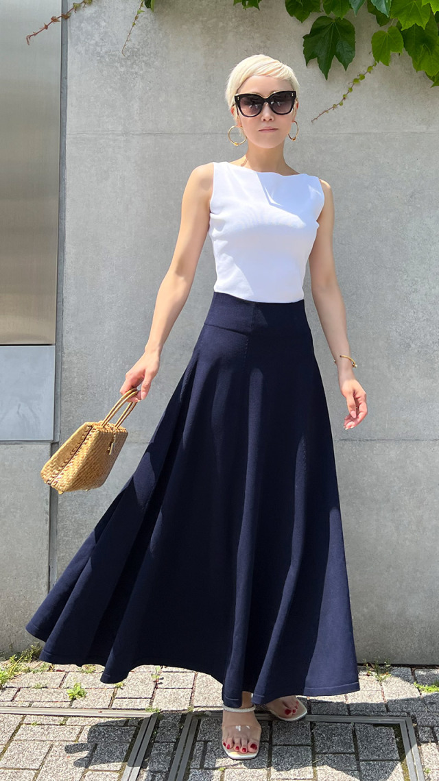 ベーシック フレアニットスカート｜JENNE(ジェンヌ)公式通販：パリ  