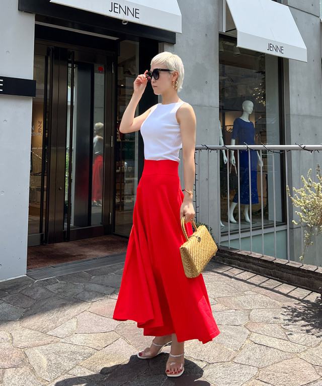 ベーシック フレアニットスカート｜JENNE(ジェンヌ)公式通販：パリ  