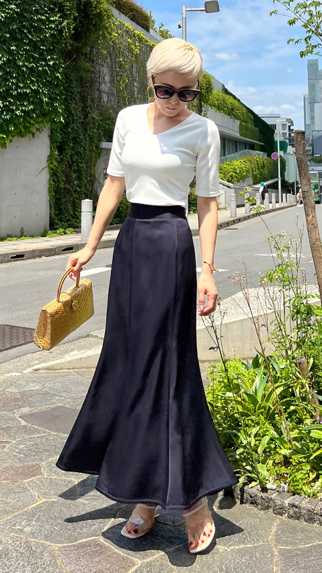 サテンマーメイドスカート｜JENNE(ジェンヌ)公式通販：パリジェンヌの  