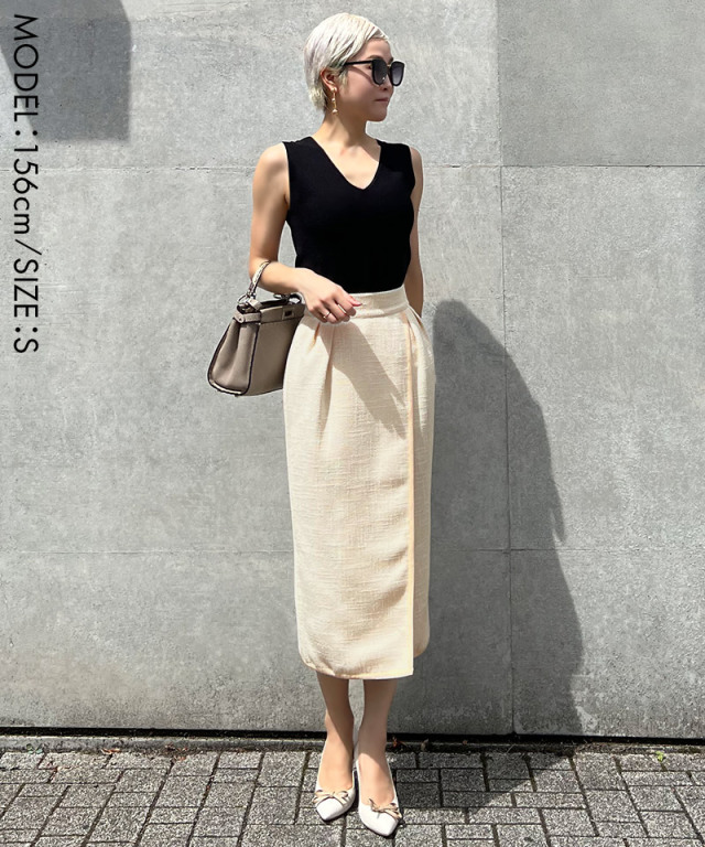 ツイードラップ ストレートスカート｜JENNE(ジェンヌ)公式通販：パリ  