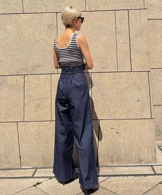 JENNE エアリーデニムカマーベルトパンツ Ｍサイズ エアリーデニムカマーベルトパンツ｜JENNE(ジェンヌ)公式通販：パリ