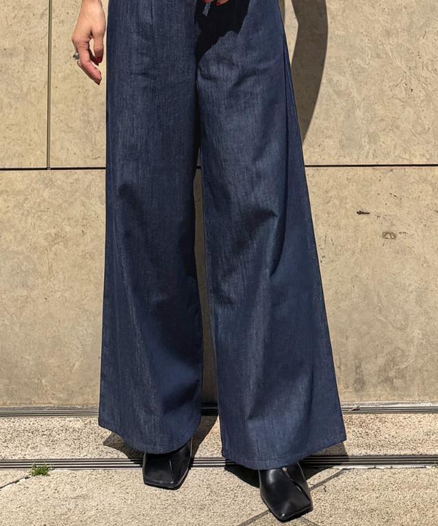 JENNE Mサイズ パンツ セール】美脚ニットワイドパンツ（その他パンツ）｜JENNE