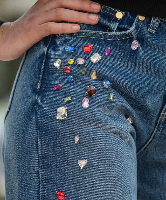 手刺繍マルチカラービジューデニム｜JENNE(ジェンヌ)公式通販：パリ