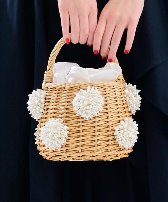 フラワーパール柳かごバッグ｜JENNE(ジェンヌ)公式通販：パリジェンヌ  