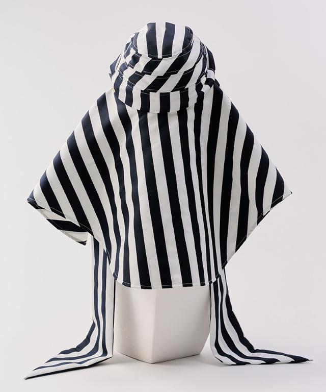 【タグ付未使用】変形ビッグ広つば帽子柄タイプ（UVカット）　ドット¥25300 変形ビッグ広つば帽子柄タイプ（UVカット）｜JENNE(ジェンヌ)公式通販