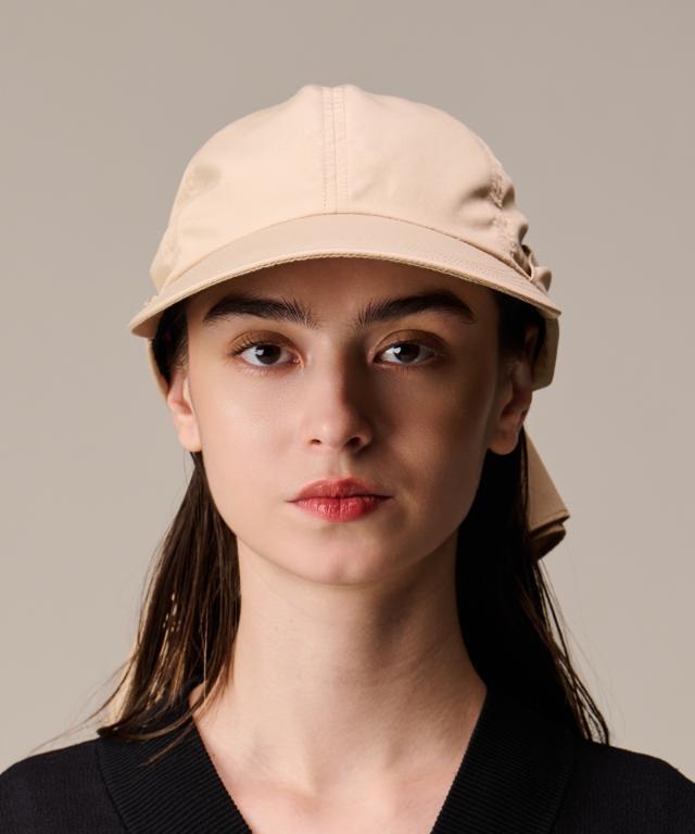 小顔見えドレープマルチウェイキャップ（撥水・UVカット）｜JENNE