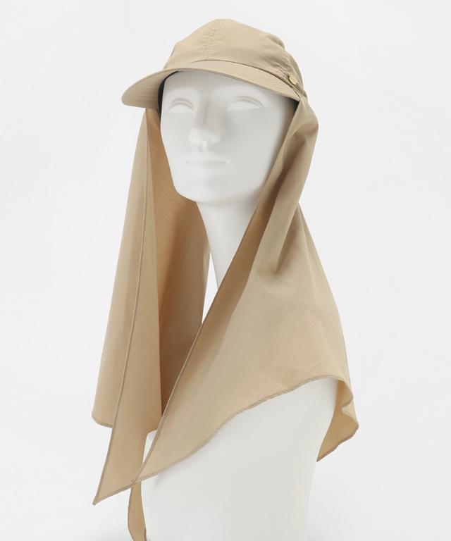 小顔見えドレープマルチウェイキャップ（撥水・UVカット）｜JENNE