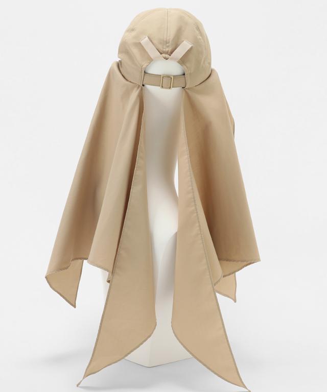 小顔見えドレープマルチウェイキャップ（撥水・UVカット）｜JENNE