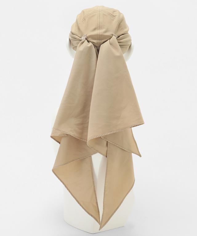 小顔見えドレープマルチウェイキャップ（撥水・UVカット）｜JENNE