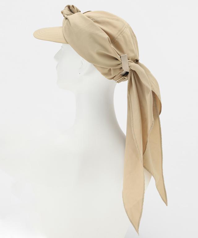 小顔見えドレープマルチウェイキャップ（撥水・UVカット）｜JENNE