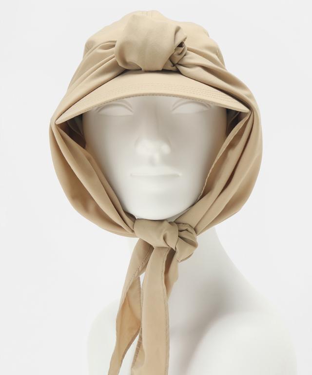 小顔見えドレープマルチウェイキャップ（撥水・UVカット）｜JENNE