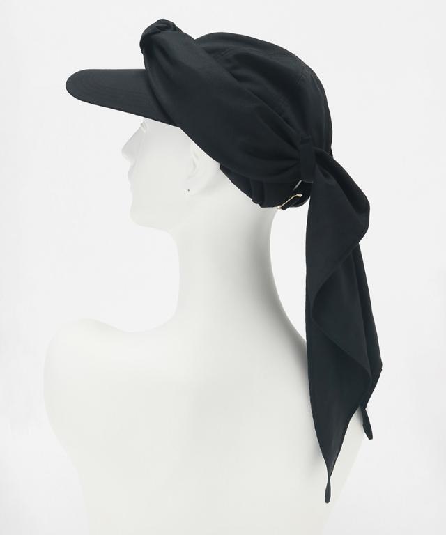 小顔見えドレープマルチウェイキャップ（撥水・UVカット）｜JENNE