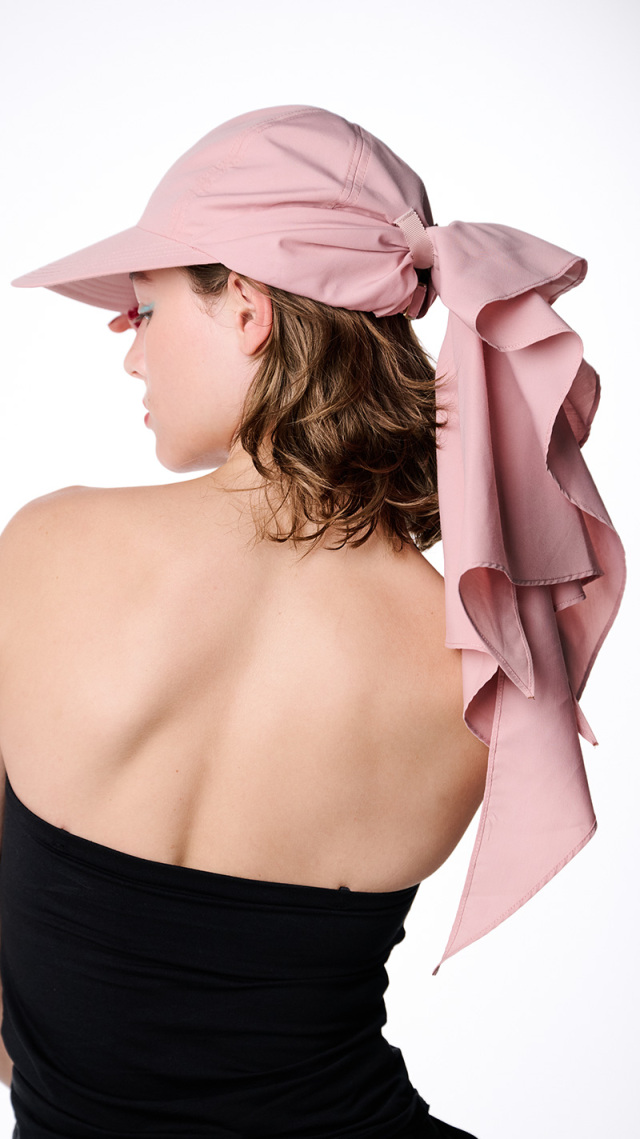 小顔見えドレープマルチウェイキャップ（撥水・UVカット）｜JENNE