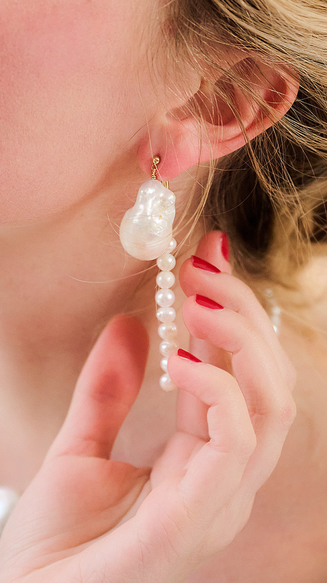 日本製淡水パールbelleハンドメイド2wayピアス｜JENNE(ジェンヌ)公式  