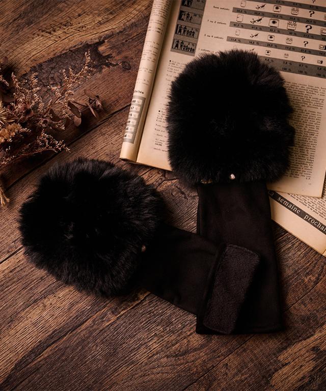 【新品タグ付、未開封】JENNE／エコファースエードグローブ resize.ms?img=cox:ikka/