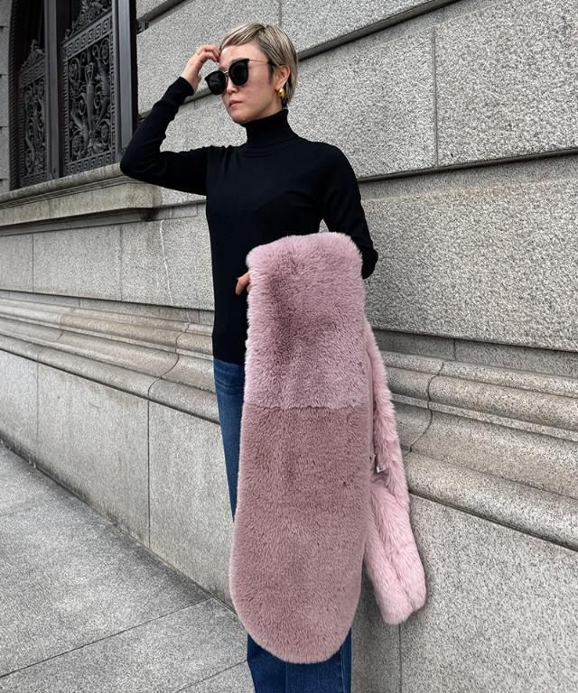 エコファーカラーブロックマフラー｜JENNE(ジェンヌ)公式通販：パリ