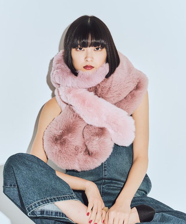 エコファーカラーブロックマフラー｜JENNE(ジェンヌ)公式通販：パリ