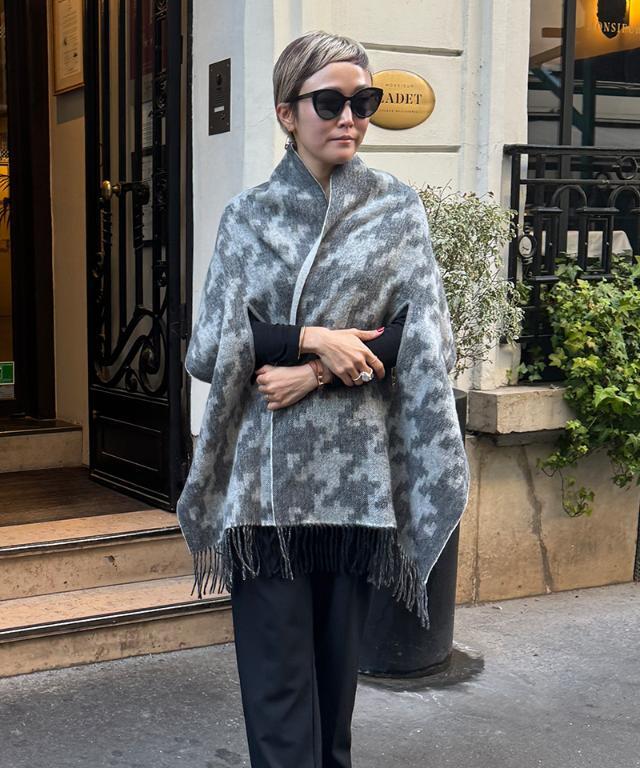 ウール千鳥リバーシブルストール｜JENNE(ジェンヌ)公式通販：パリ