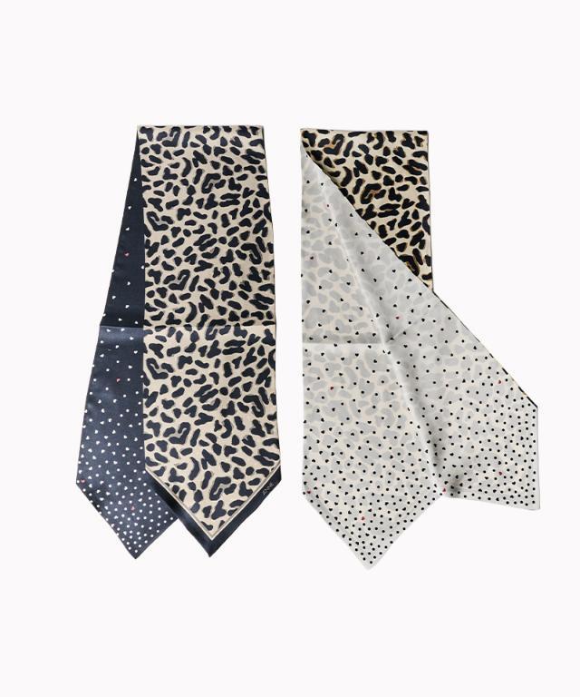 日本製ドットレオパード剣先スカーフ｜JENNE(ジェンヌ)公式通販：パリ