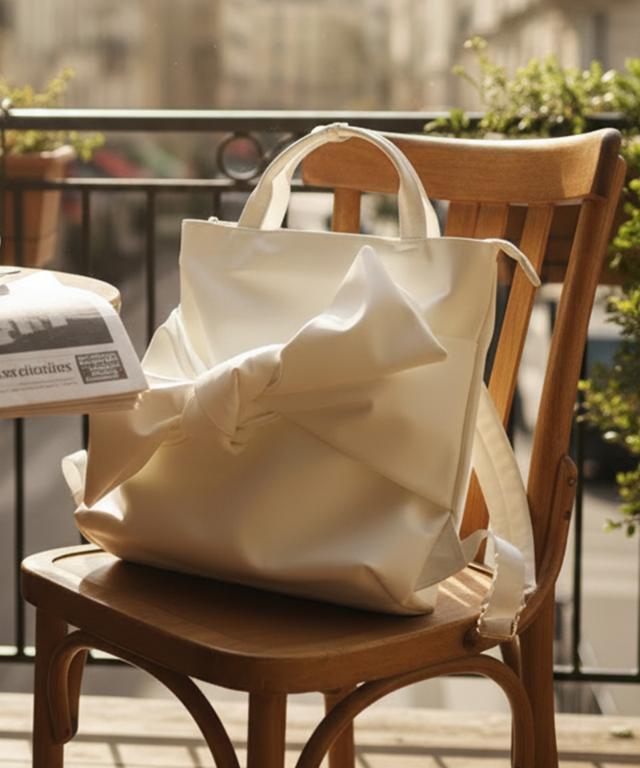 2WAYリボンリュック・ホワイト（撥水生地）｜JENNE(ジェンヌ)公式通販