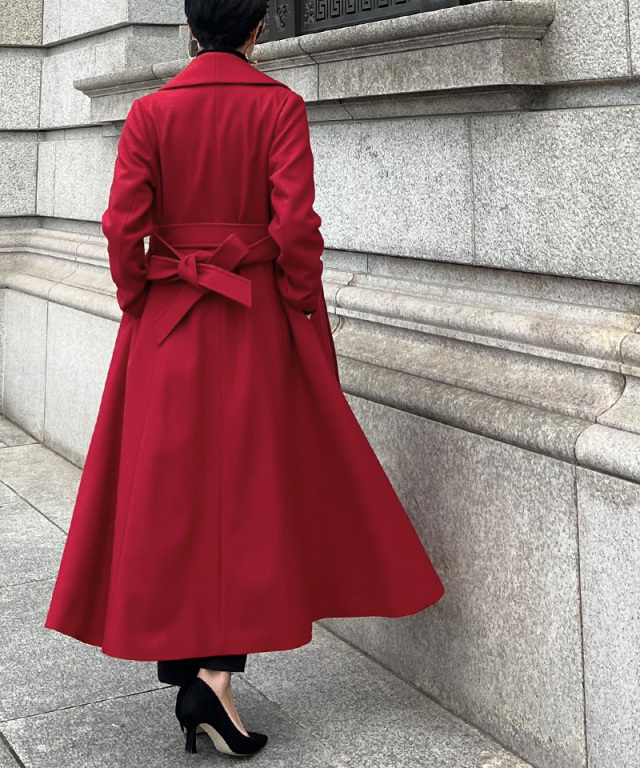 16日まで！JENNE ジェンヌ 今季完売商品 日本製 ウールコート 紺