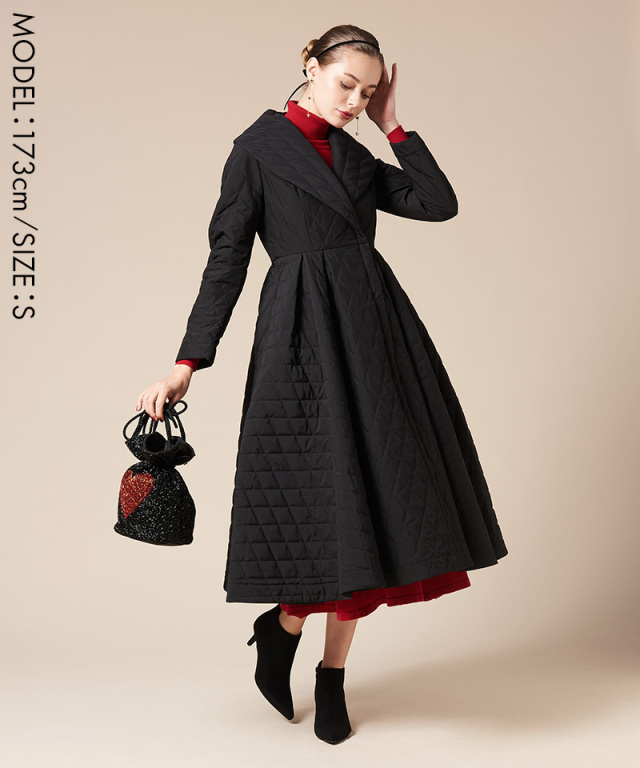 フレンチシック キルティングフレアコート｜JENNE(ジェンヌ)公式通販  