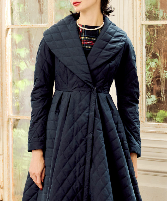 フレンチシック キルティングフレアコート｜JENNE(ジェンヌ)公式通販  