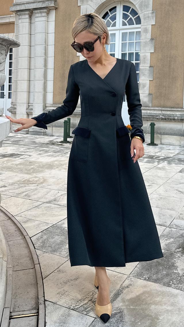 ベロアポイントワンピース｜JENNE(ジェンヌ)公式通販：パリジェンヌの  