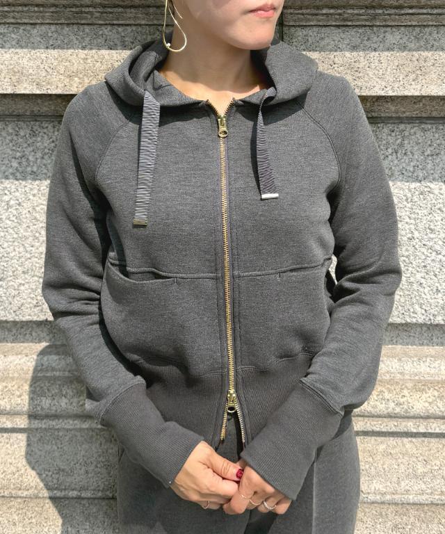 JENNE ジェンヌ 日本製美ラインパーカー　ブラック　M 日本製美ラインパーカー（パーカー）｜JENNE（ジェンヌ）の