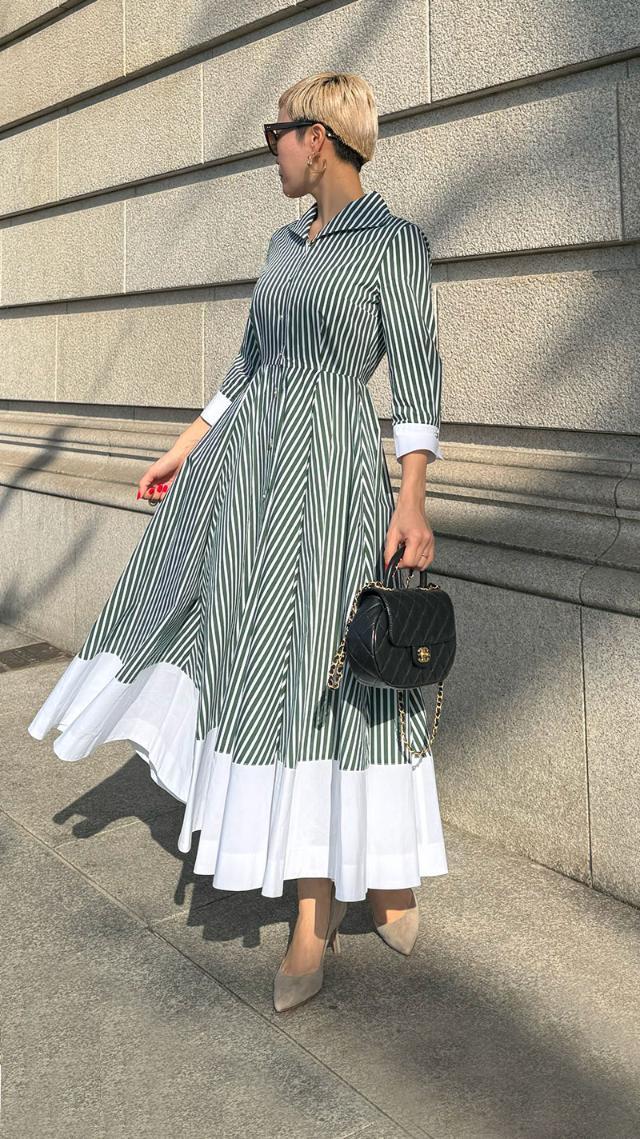 シャープ配色ワンピース｜JENNE(ジェンヌ)公式通販：パリジェンヌの  