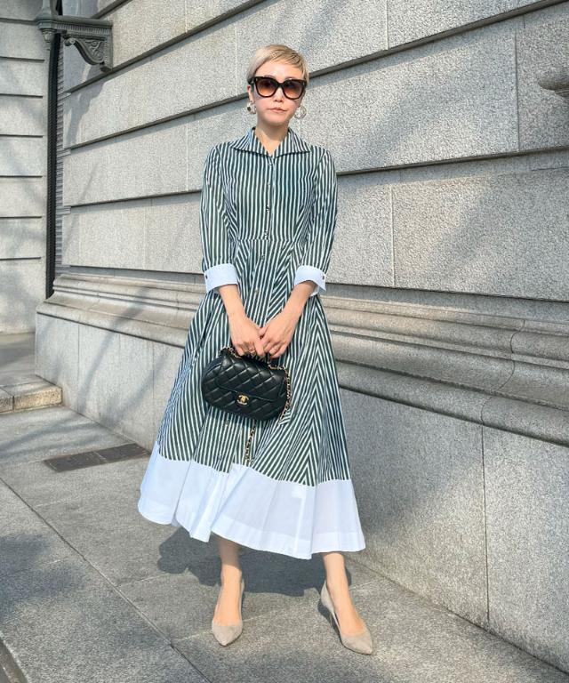 シャープ配色ワンピース｜JENNE(ジェンヌ)公式通販：パリジェンヌの  