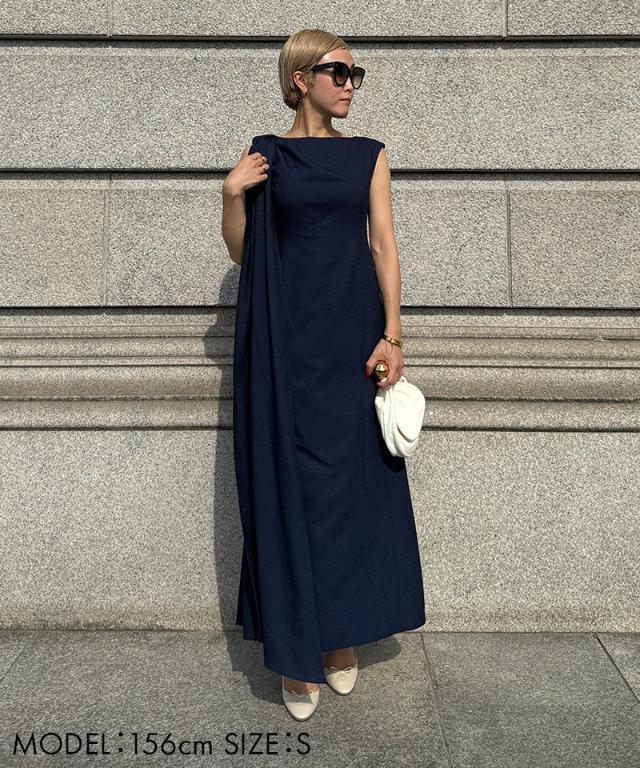 アシンメトリードレープワンピース｜JENNE(ジェンヌ)公式通販：パリ  