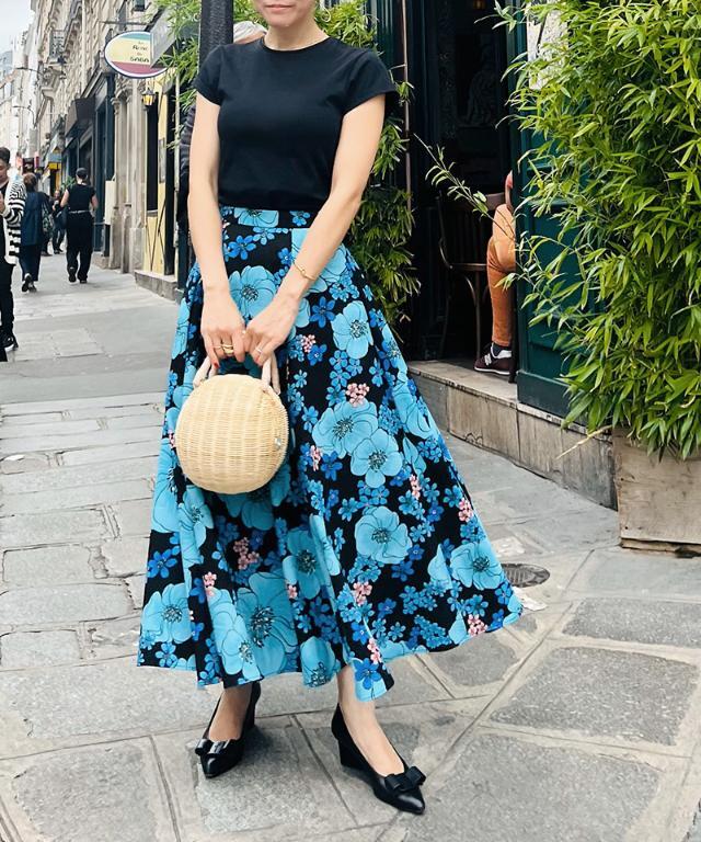 リゾフラスキニー （JENNEラグジュアリーフラワースカート｜JENNE  