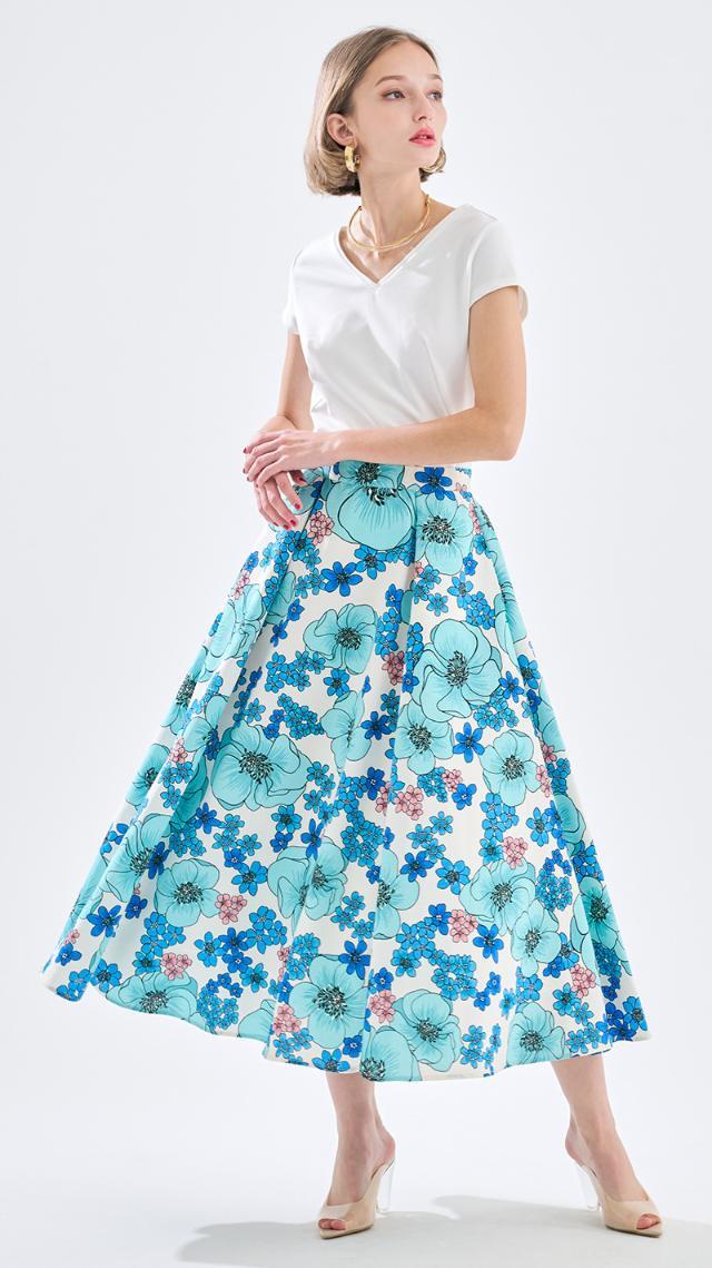 JENNEラグジュアリーフラワースカート｜JENNE(ジェンヌ)公式通販：パリ  