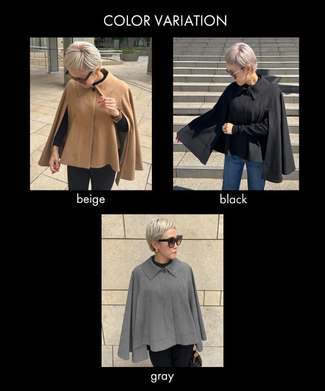 タグ付きENEU ハンドメイドヘリンボーン ケープコート ミナペルホネン forest parade ケープ風コート - ミナペルホネン