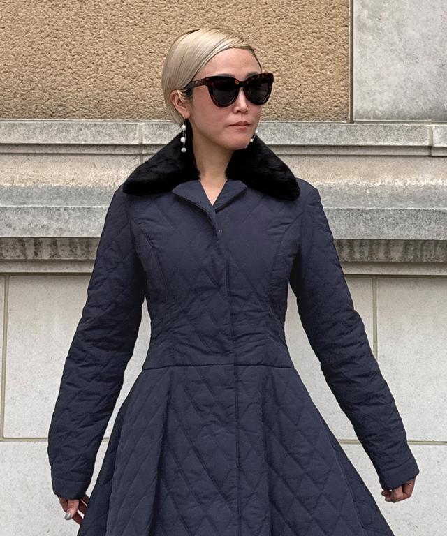 ☆yu☆ジェンヌ　機能綿ダウンコートドレス　黒 機能綿ダウンコートドレス｜JENNE(ジェンヌ)公式通販：パリ