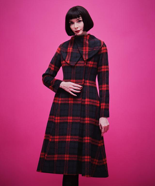 【新品未使用】JENNEジェンヌウールコート　L 赤　レッド【タグ付き】 クラシカルウールコート｜JENNE(ジェンヌ)公式通販：パリ